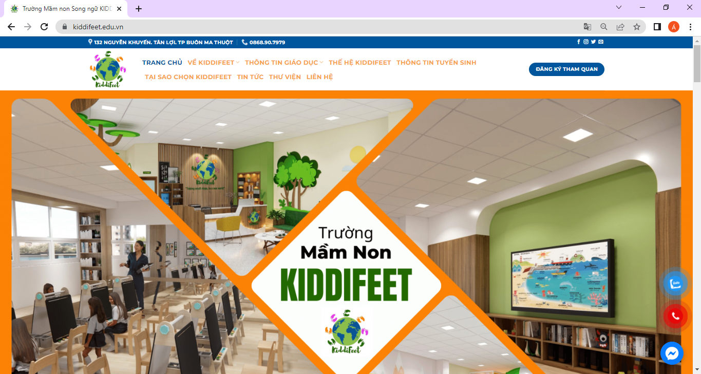 Giới thiệu về Hệ thống Mầm non Kiddifeet