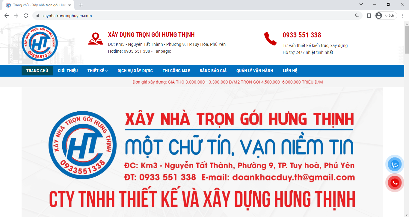 Giới thiệu Công ty TNHH Thiết kế & Xây dựng Hưng Thịnh